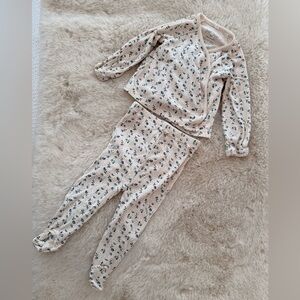 Baby Mori - Charming Cream Floral Kids Pajama Set 💐